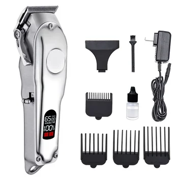 профессиональные электрические машинки для стрижки волос, 2-ступенчатая перезаряжаемая беспроводная парикмахерская машинка для стрижки волос для мужчин