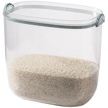 Большая коробка для хранения круп и риса С герметичным уплотнением И совком для риса, хлопьев, муки