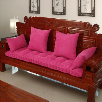 Утолщенная плюшевая однотонная минималистичная диванная подушка толщиной 8 см, зимняя утолщенная диванная подушка может быть настроена по индивидуальному заказу