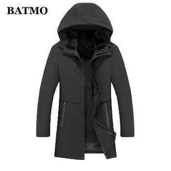 BATMO 2023, зимняя куртка с капюшоном из натурального меха кролика и подкладки из меха норки, мужские зимние теплые парки, большие размеры M-4XL PDD24