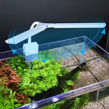 Супер Яркая Зажимная Лампа LED Aquarium Light для Выращивания Водных Растений В Аквариуме с Полным Спектром Синхронизации Лампы 220-240 В 30 ~ 70 см 4 Вт 8 Вт 13 Вт