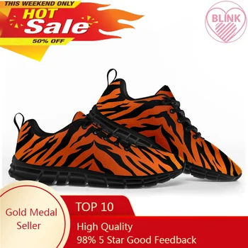 Спортивная обувь с 3D-принтом в виде тигровой полосы, мужская Женская обувь для подростков, Детские кроссовки с принтом Tide, повседневная обувь для пар на заказ