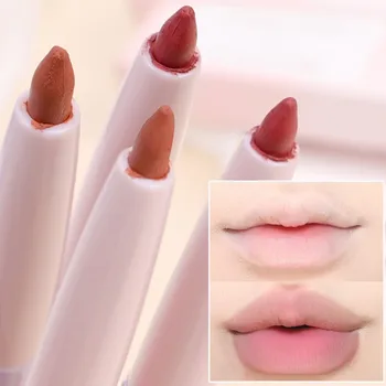 Водостойкий матовый карандаш для губ, Контурная косметика для формы губ, Стойкая Гладкая Антипригарная чашка, ручка для губной помады для женщин, Корейский макияж