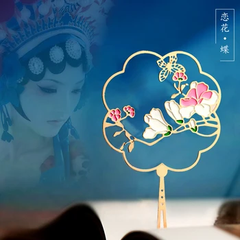 Металлические закладки в китайском стиле Цветы Горы Птицы Китайские Специальные подарки Сувениры Канцелярские принадлежности Kawaii