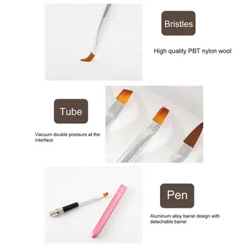 Полезная ручка для рисования градиентом, кисточка для нейл-арта, карандаш для подводки ногтей, недеформируемая, простая в использовании