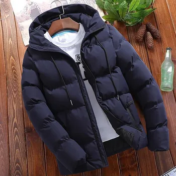 Свободная мужская парка, японская куртка, Утолщенная стеганая куртка, повседневные мужские зимние Теплые хлопковые мужские ветровки, хлопковое пальто