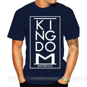 Мужская футболка Matthew 633 Kingdom Библейский Стих Из Священного Писания, Христианский Подарок, Футболка С Принтом, Футболки, топ