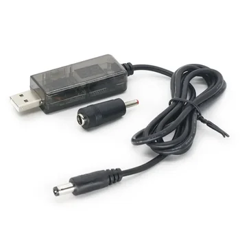 USB DC 5V усилитель до 9V12V кабель для зарядки DC5.5/3.5 мм Соединительный шнур питания маршрутизатора Выключение непрерывной сети