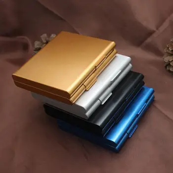Портативный портсигар-раскладушка, алюминий, 20шт, упаковка для сигарет, металлическая коробка для хранения сигарет, мужской подарок