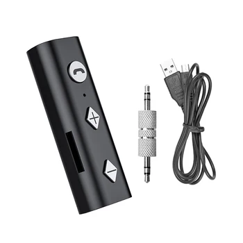 От 1 До 2 беспроводных Bluetooth-совместимых приемника USB-адаптера RCA 3,5 мм Разъем Aux аудио для наушников автомобильный комплект