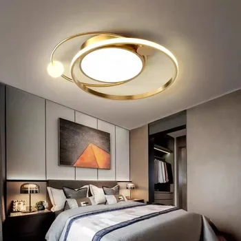 Потолочный светильник с дистанционным управлением в скандинавском стиле, светодиодный для современной мебели в спальне, гостиной, кухне, ресторане, люстрах luminária