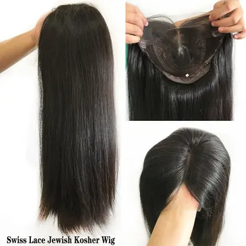 Натуральные человеческие волосы, прозрачные кружевные Еврейские Кошерные Парики, Европейские Натуральные волосы, Парик для белых женщин, натуральный цвет 22 дюйма