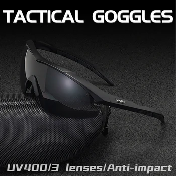 Военно-тактические очки Спецназа, Взрывозащищенные боевые Мужские пуленепробиваемые очки для стрельбы, Ветрозащитные солнцезащитные очки с песком