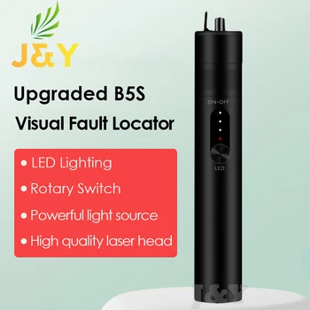 Новый лазерный визуальный локатор неисправностей B5S, тестер волоконно-оптического кабеля с дальностью действия 10 км, красная лазерная ручка типа VFL, бесплатная доставка