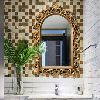 Скандинавские декоративные зеркала, простой дизайн ресторана середины века, Декоративные зеркала для гостиной, Украшение спальни Espejo