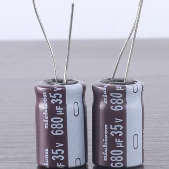 10шт электролитический конденсатор Nichicon PW 680mfd 35V 680 МКФ 12,5x20 мм 105 ℃