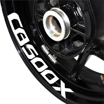 Логотип CB500X Наклейки на колеса мотоциклов, наклейки на шины, светоотражающие полосы, персонализированные декоративные наклейки для HONDA CB 500X cb500 x
