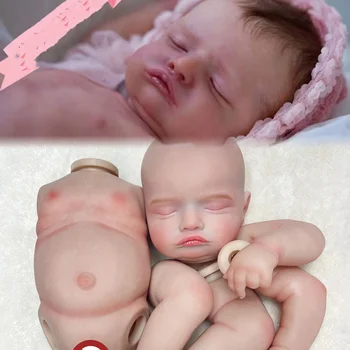 18-20-дюймовая силиконовая виниловая Розали Бебе, Возрожденные Девочка и мальчик, 3D-нарисованные Реалистичные куклы для новорожденных