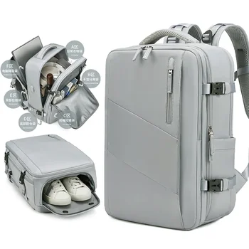 Женский дорожный рюкзак, многофункциональный авиационный чемодан, USB-зарядка, деловые сумки для багажа, студенческая школьная сумка