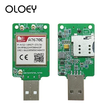 SIMCOM A7670E USB-ключ LTE CAT1 LTE-FDD LTE-TDD GSM GPRS EDGE модуль LGA пакет B1/B2/B3/B5/B7/B8/B20/B28/B66 900/1800 МГц
