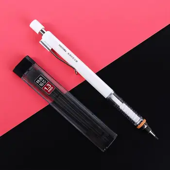 Школьные принадлежности Пресс-ручка для рисования, заправки для карандашей 1,3 мм, Подвижный карандаш, Автоматические Карандаши, Механический карандаш, выталкивающий карандаш