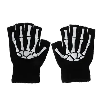Новые велосипедные перчатки со скелетом на половину пальца, спортивные упражнения на открытом воздухе, Практичный подарок для защиты пальцев от замерзания, сохраняющий тепло Подарок