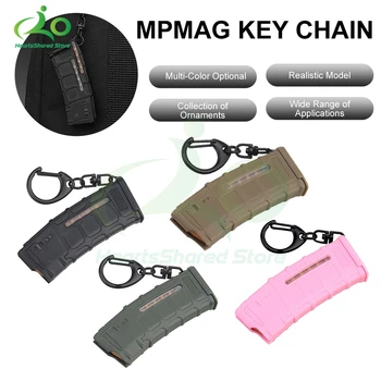 1 шт. Мини-брелок для ключей Mag Model, украшения для тактического рюкзака, 5,56 мм, Украшение для магазина, Кольцо для ключей, Аксессуары для пейнтбола на открытом воздухе