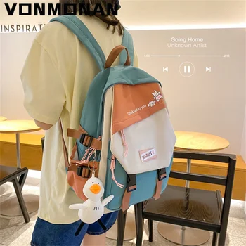 Модный 2024 Kawaii Bookbag Женский нейлоновый рюкзак для девочки-подростка Harajuku Модная сумка для ноутбука Милые студенческие женские школьные сумки