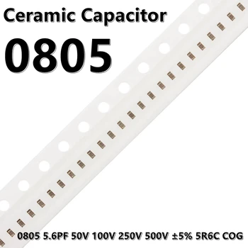 (50шт) 0805 Керамические Конденсаторы SMD 5.6PF 50V 100V 250V 500V ±5% 5R6C COG 2012