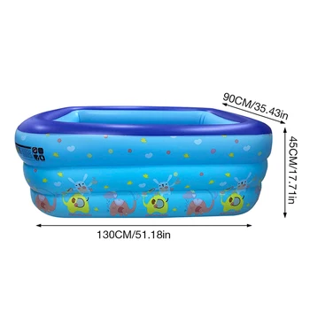 Семейный надувной бассейн, безопасная независимая многослойная подушка безопасности, мягкое дно, бассейн с океанским шаром, надувной детский бассейн