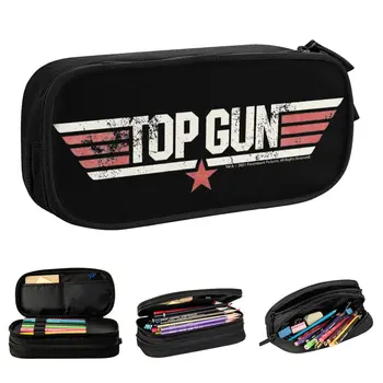 Пенал для карандашей Top Gun Movie Stars Action Movie, держатель для ручек, сумки для студентов, большое хранилище, школьный подарок для студентов, чехол для карандашей