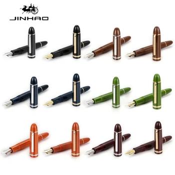 Перьевая ручка Jinhao- X159 с серебряным зажимом и кончиком 0,5 мм для подарочных канцелярских принадлежностей Школьные принадлежности