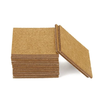 20шт Мебельных накладок Войлочные листы Самоклеящиеся защитные покрытия для деревянного пола 7 см x7 см