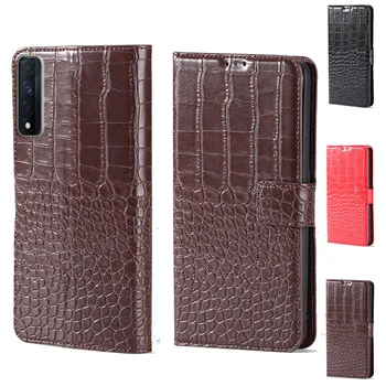 Роскошный кожаный бумажник с откидной крышкой в крокодиловом стиле, чехол для телефона Oppo Realme Narzo 30 4G, функция подставки, слот для карт памяти