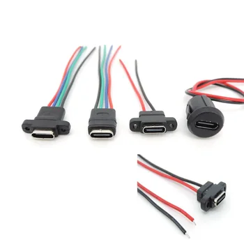 Водонепроницаемый разъем USB Type C, сварочная проволока, разъем для розетки, кабель для ремонта, зарядки, интерфейс порта Type-c t1