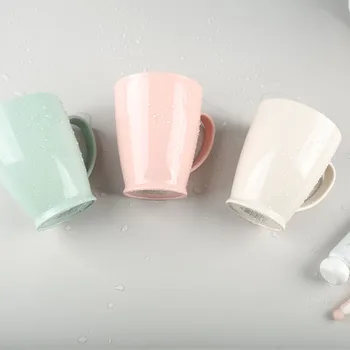 Креативная простая чашка для полоскания рта Удобная Ins Wind Brushing Cup Легкая роскошная бытовая пластиковая чашка в подарок
