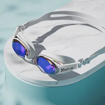 Противотуманные силиконовые Профессиональные водонепроницаемые очки для гонок и плавания, защита от ультрафиолета, Регулируемые спортивные Очки для плавания для серфинга.