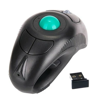 Беспроводная воздушная мышь 2.4 G, эргономичный трекбол, портативные USB-оптические мыши для трекбола, мыши для трекбола для ноутбука