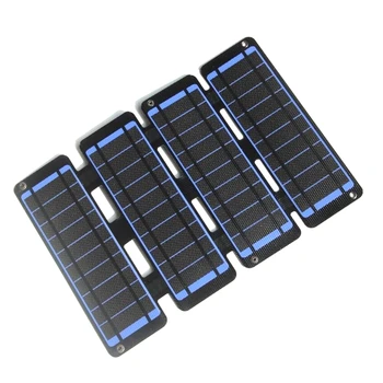 Складная сумка для солнечной панели ETFE мощностью 13 Вт 5 В, Наружный Портативный Двойной USB-выход, Солнечное зарядное устройство для мобильного телефона