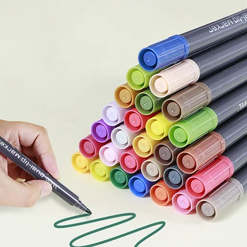 Двуглавая флуоресцентная ручка Школьные канцелярские принадлежности Kawaiii Канцелярские принадлежности Маркеры Милые ручки для рисования