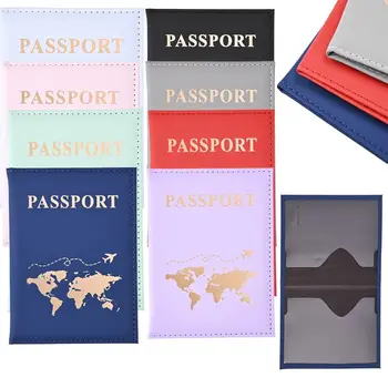 Модная обложка для паспорта из искусственной кожи, держатели паспортных карт и удостоверений личности, упаковка для паспорта, многофункциональный защитный чехол для паспорта, сумка для карт