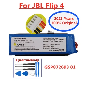 2023 Новый 100% Оригинальный Аккумулятор Для Динамика GSP872693 01 Для JBL Flip 4 Flip4 4000 мАч Специальное Издание Bluetooth Audio Bateria + Инструменты