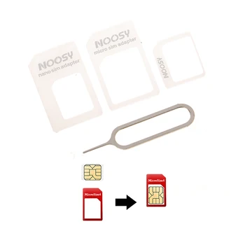 2шт Разъем адаптера SIM-карты 4в1, чехол для восстановления карты, преобразование SIM-карты в адаптер Micro Standard для SAMSUNG Huawei Xiaomi